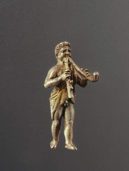 Unknown, Statuette of a Young Satyr Playing the Double Aulos