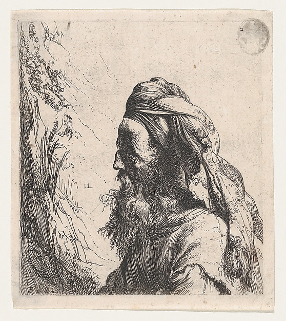 Jan Lievens, Man in a Turban Facing Left