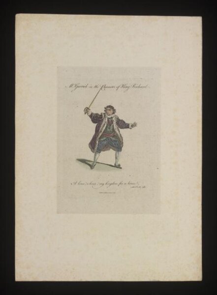 unknown, Mr. Garrick in the character of King Richard