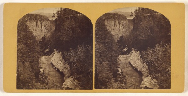Unknown, [Taughanac Falls, Upper & Lower ravine & Lake in winter]