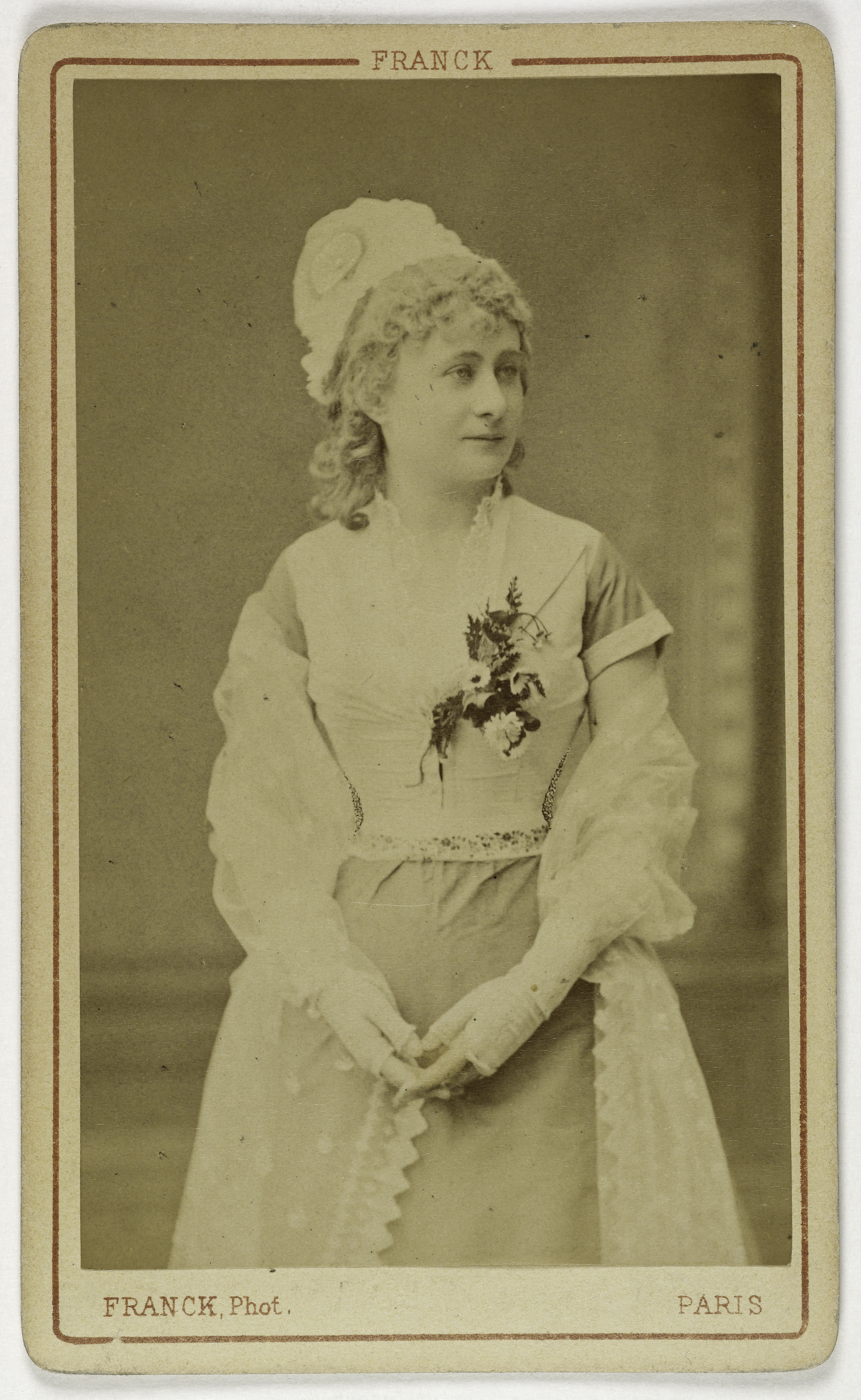 Franck, Portrait d'Hadamard, (1849-1902), actrice