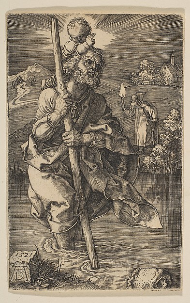 Albrecht Dürer, Saint Christopher Facing Right