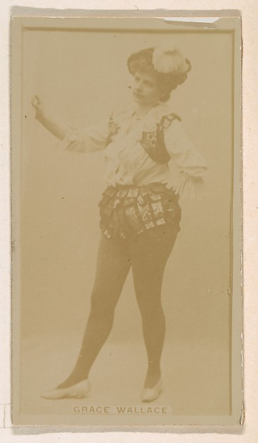 Kinney Brothers Tobacco Company, Grace Wallace, from the Actresses series (N245) issued by Kinney Brothers to promote Sweet Caporal Cigarettes