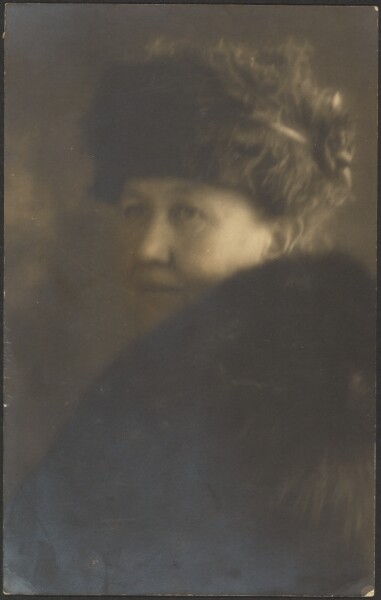 Louis Fleckenstein, [Portrait of a Woman with Fur Stole]