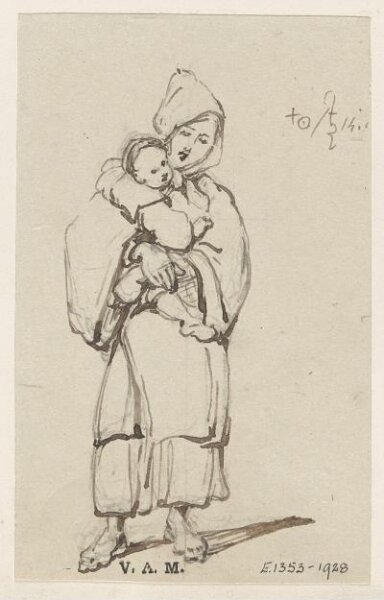 George Chinnery, A boatwoman holding a child