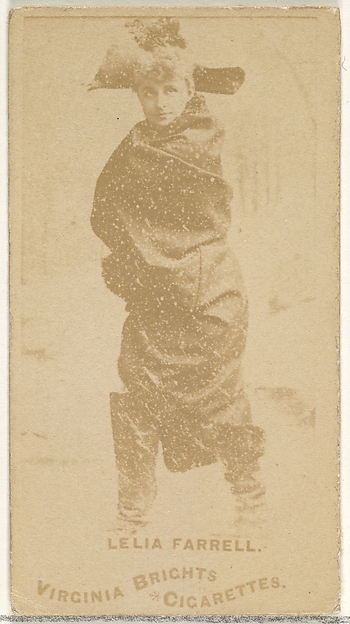 Allen & Ginter, Leila Farrell, from the Actors and Actresses series (N45, Type 1) for Virginia Brights Cigarettes