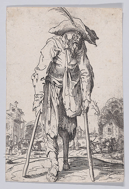 Anonymous, Reverse Copy of Le Mendiant a la Jambe de Bois (The Beggar with the Wooden Leg), from "Les Gueux suite appelée aussi Les Mendiants, Les Baroni, ou Les Barons" (The Beggars, also called the Barons)