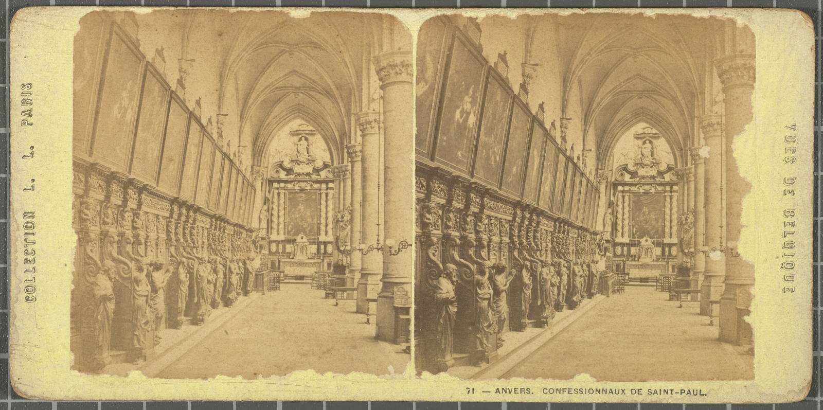 Desconegut, Vues de Belgique. Antwerp. Confessionaux de Saint-Paul Leon & Levy