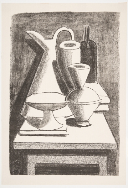 Vilhelm Lundstrøm, Opstilling. Kande, flaske m.m.