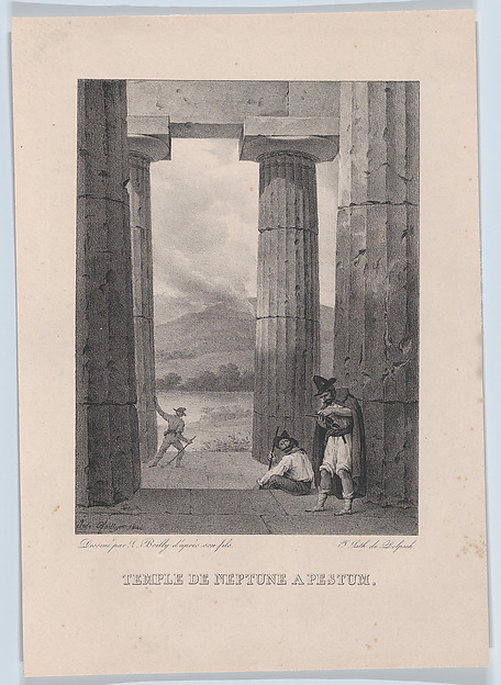 Louis Léopold Boilly, The Temple of Neptune in Pestum