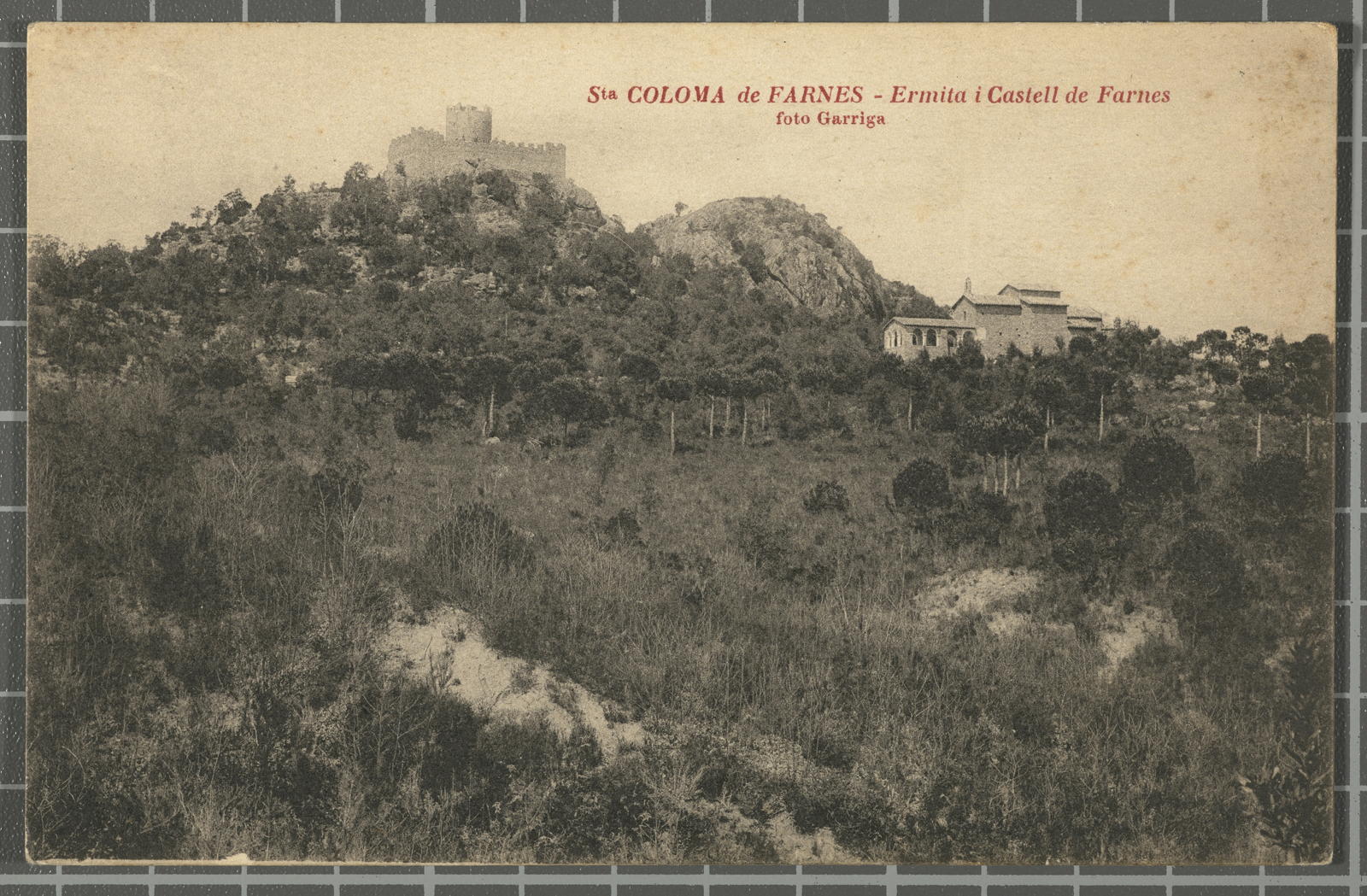 Desconegut, Sta. Coloma de Farnes - Hermitage and Castle of Farnes