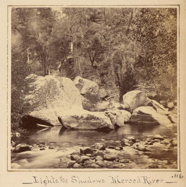 Carleton Watkins, Lights and Shadows, Merced River