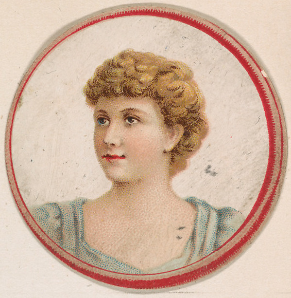 Kinney Brothers Tobacco Company, Portrait of woman, from the Novelties series (N228, Type 2) issued by Kinney Bros.