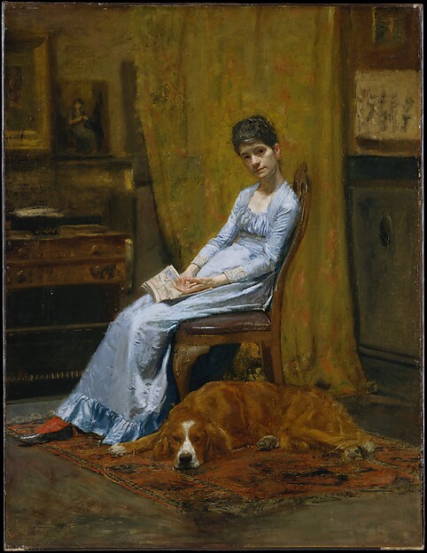 Thomas Eakins, The Artist's Wife and His Setter Dog