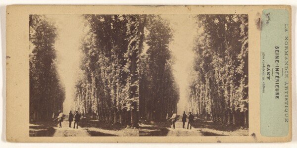 Unknown, La Normandie Artistique. Seine-Inferieure. Cany. Allee conduisant au chateau.