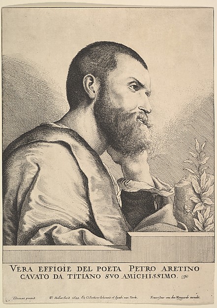 Wenceslaus Hollar, Pietro Aretino