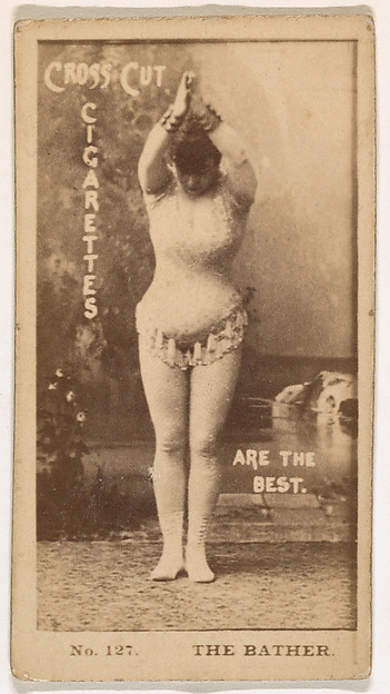 W. Duke, Sons & Co., Card Number 127, The Bather, from the Actors and Actresses series (N145-2) issued by Duke Sons & Co. to promote Cross Cut Cigarettes