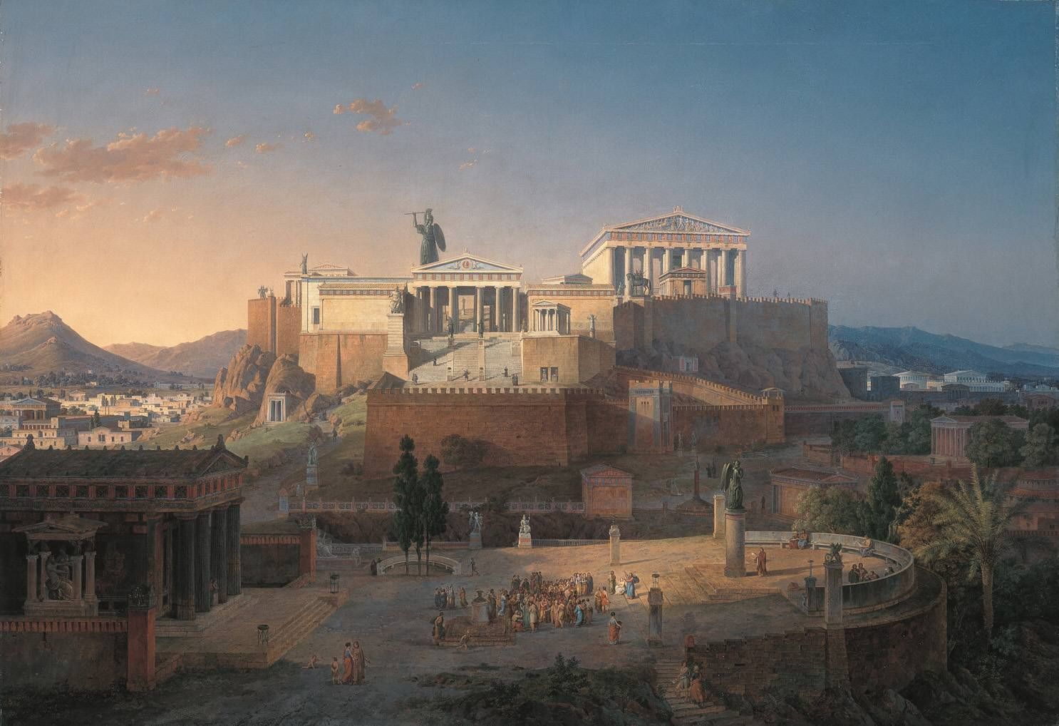 Leo von Klenze, Reconstruction of the Acropolis and Areopagus in Athens