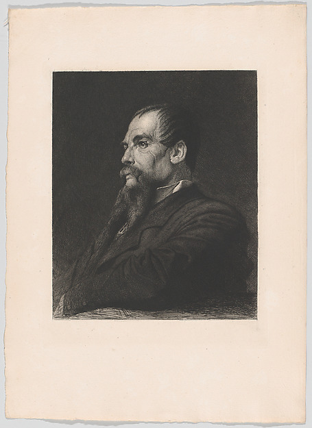 Léopold Flameng, Portrait of Captain Burton, from "The Portfolio"