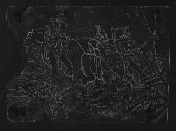 Unknown, One of twenty-seven paintings, mainly depicting hunting scenes.