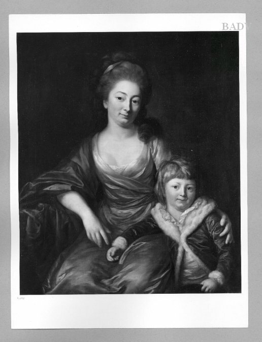 Anton Graff, portrait of mother and child (countess Senfft von Pilsach and son)
