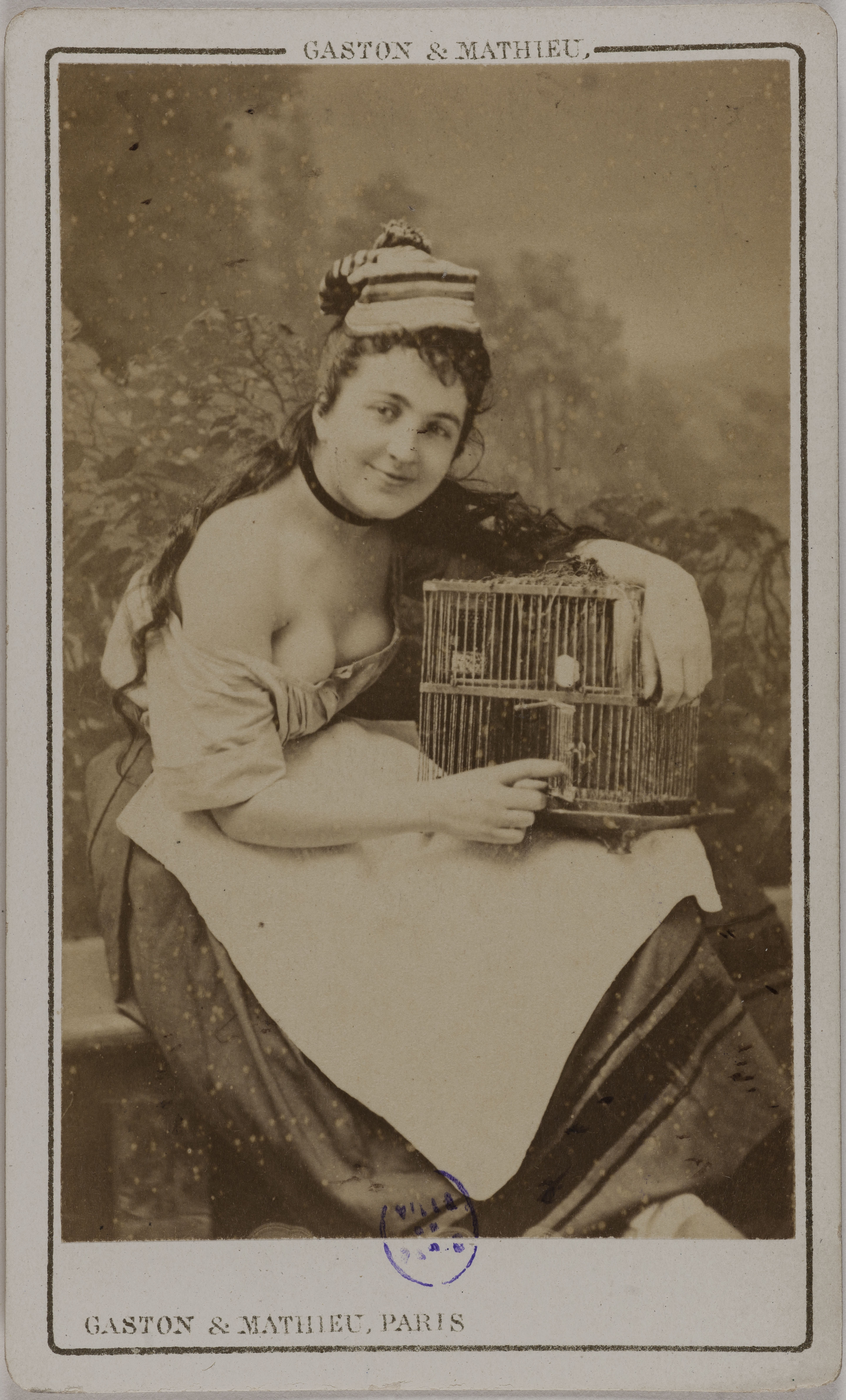 Gaston & Mathieu, Portrait d'Argene L. (ou Argeine), (actrice au Théâtre des Variétés)