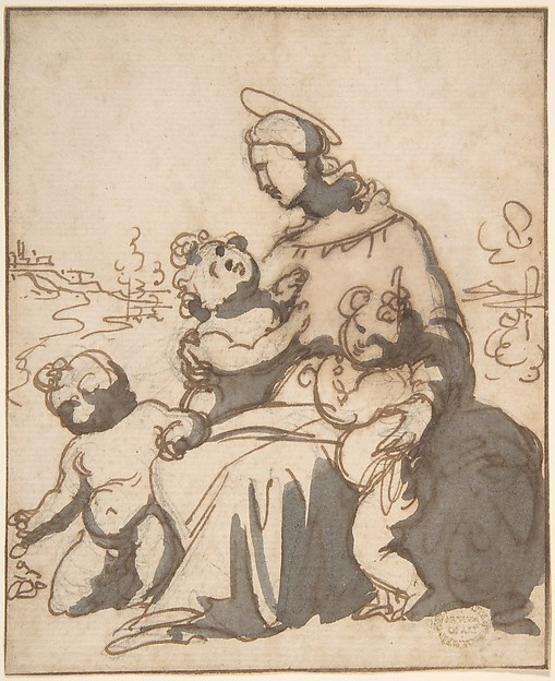 Anonymous, Italian, 16th century, Madonna and Children