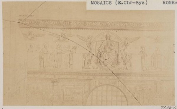 Parker, John Henry, Mosaic Picture in the Tribune of S. Maria Maggiore, on the Vault, A.D. 1307, from an engraving