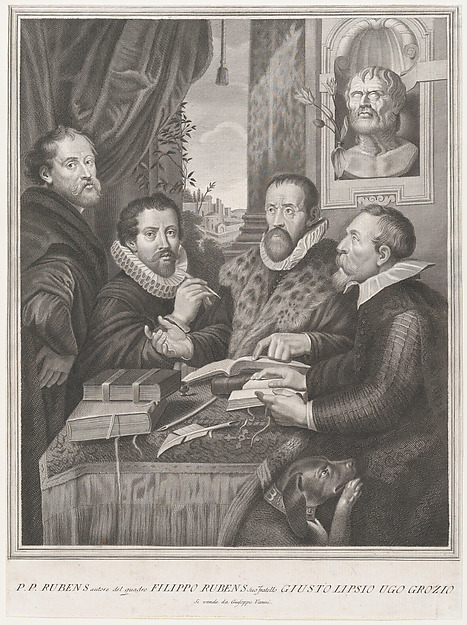 Peter Paul Rubens, The Four Philosophers: Justus Lipsius, Hugo Grotius, Peter Paul Rubens, and Philip Rubens