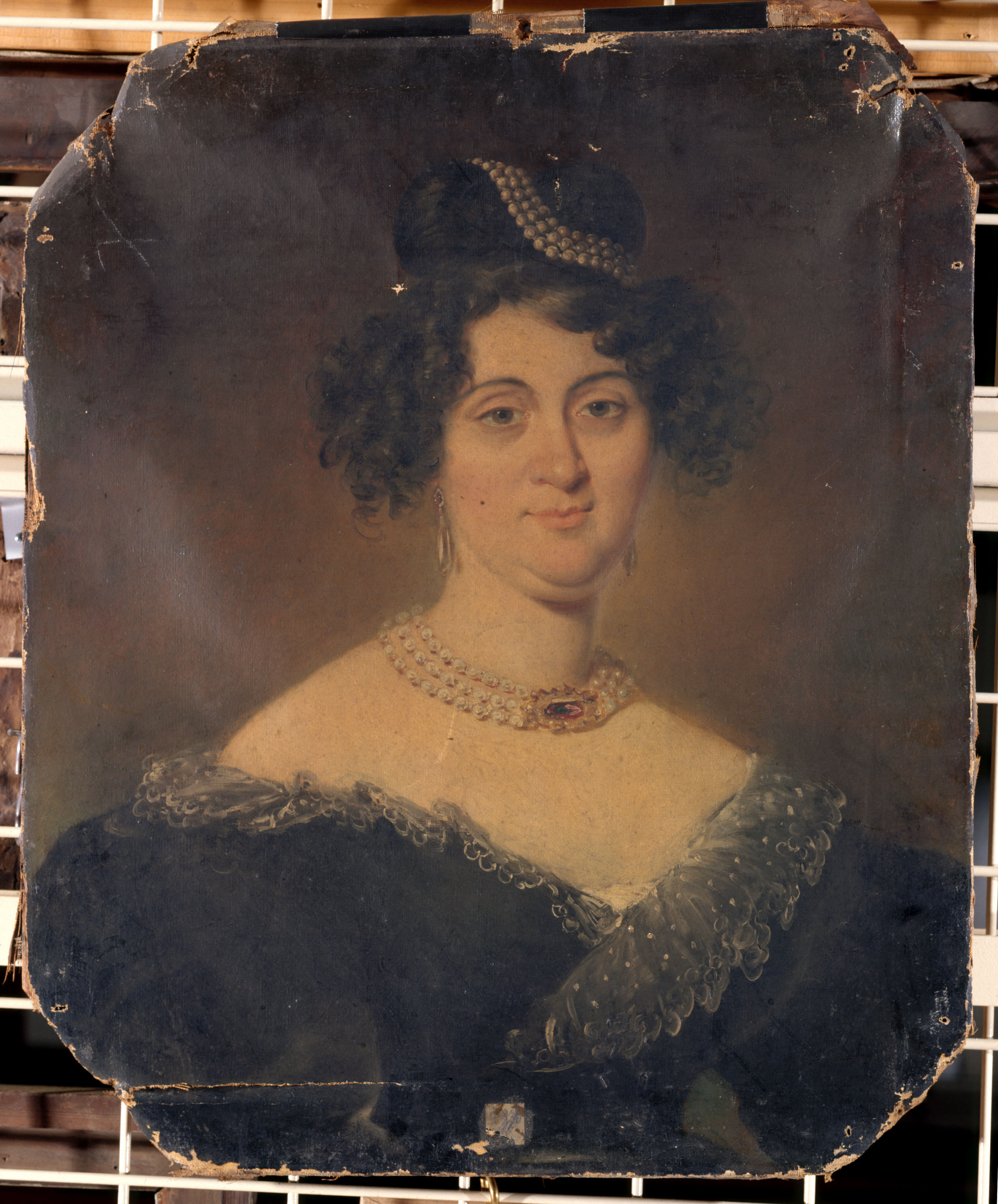 Anonyme, Portrait de femme (vers 1835).