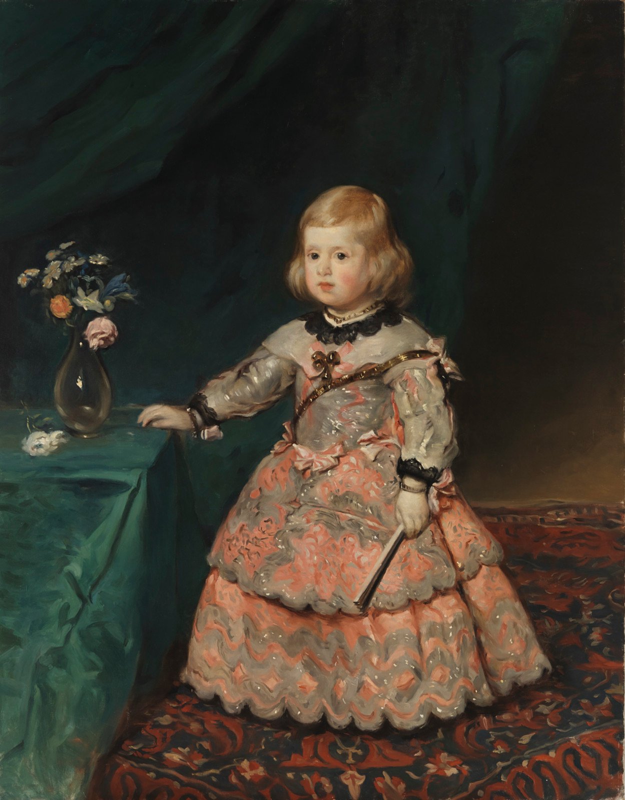 Helene Schjerfbeck, Copy of Velázquez's painting Infantinna Maria Teresia