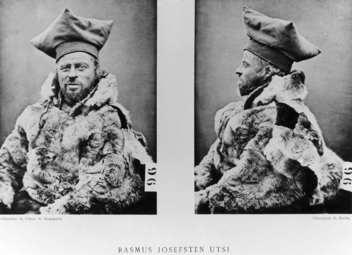 G. Roche, Roland Bonaparte sin samling. Portrett av Rasmus Josefsen Utsi, Inngår i Bonapartes sameportretter som nr. 96. Bonaparte