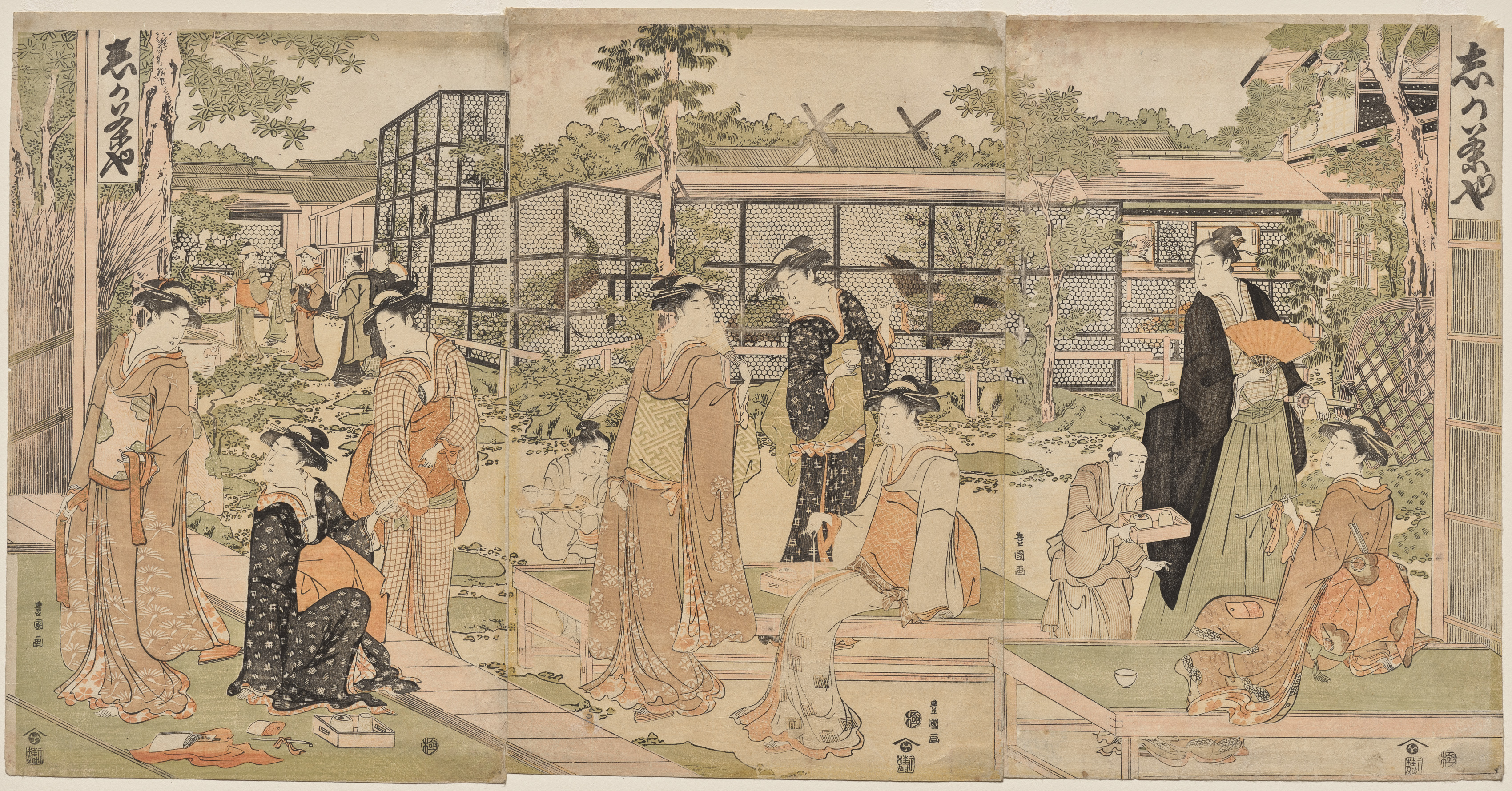 Utagawa Toyokuni, The Shika Teahouse