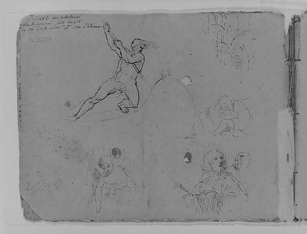 Thomas Sully, Inside Front Cover (from Sketchbook)