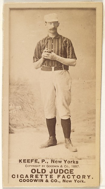 Goodwin & Company, Timothy John "Tim" Keefe, Pitcher, New York, from the Old Judge series (N172) for Old Judge Cigarettes