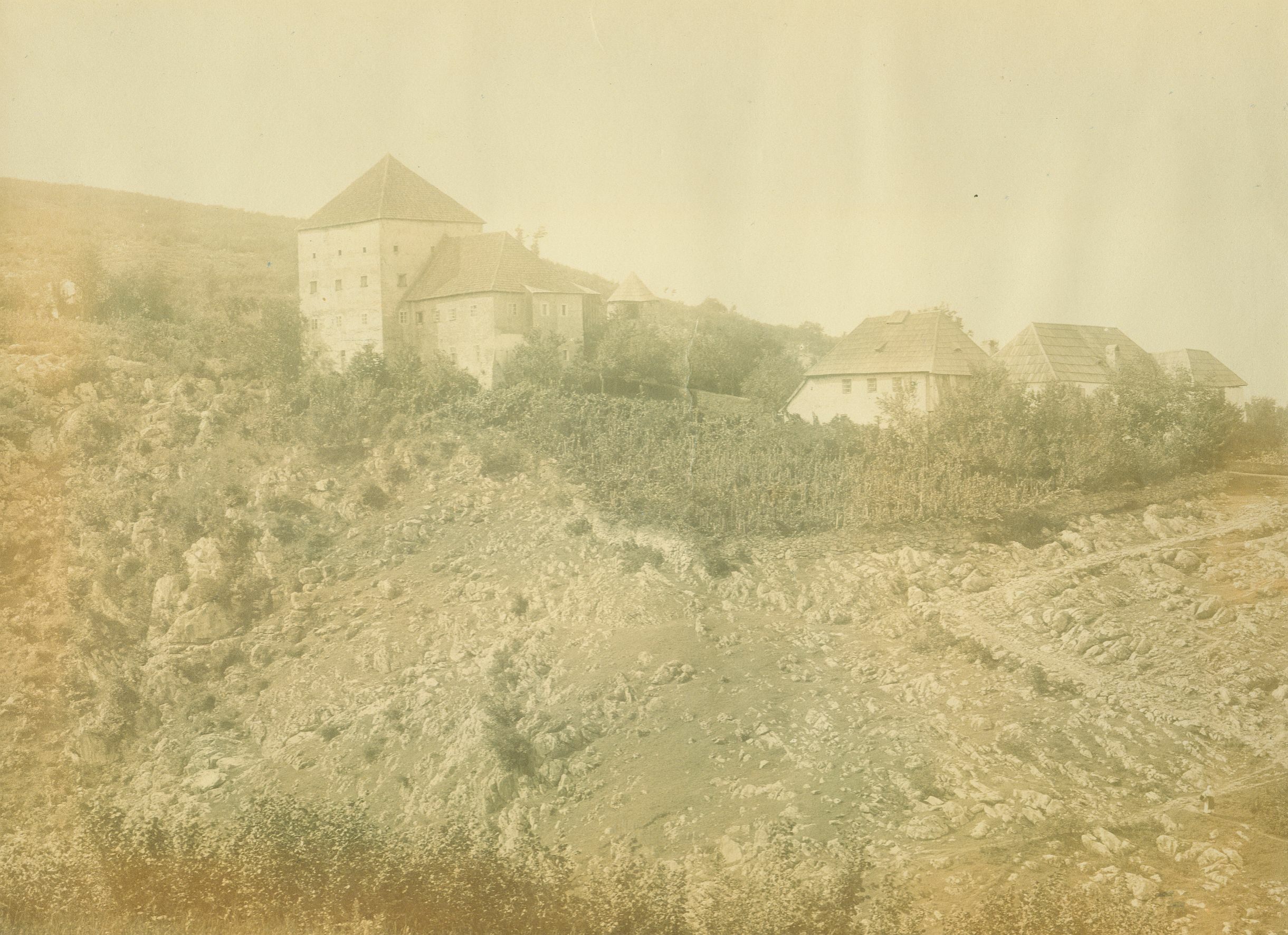 Emil Laszowski, Tounj - Grad Frankopana s južne strane, prije rušenja