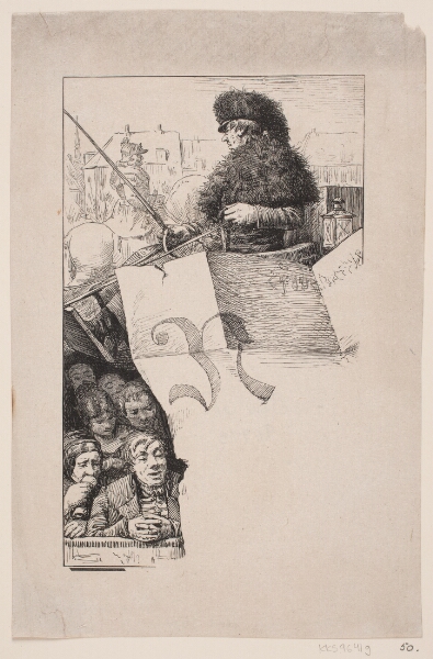 F. Hendriksen, Illustration til St. St. Blicher, "E Bindstouv"