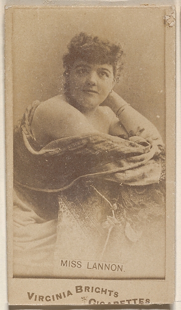 Allen & Ginter, Miss Lannon, from the Actors and Actresses series (N45, Type 1) for Virginia Brights Cigarettes