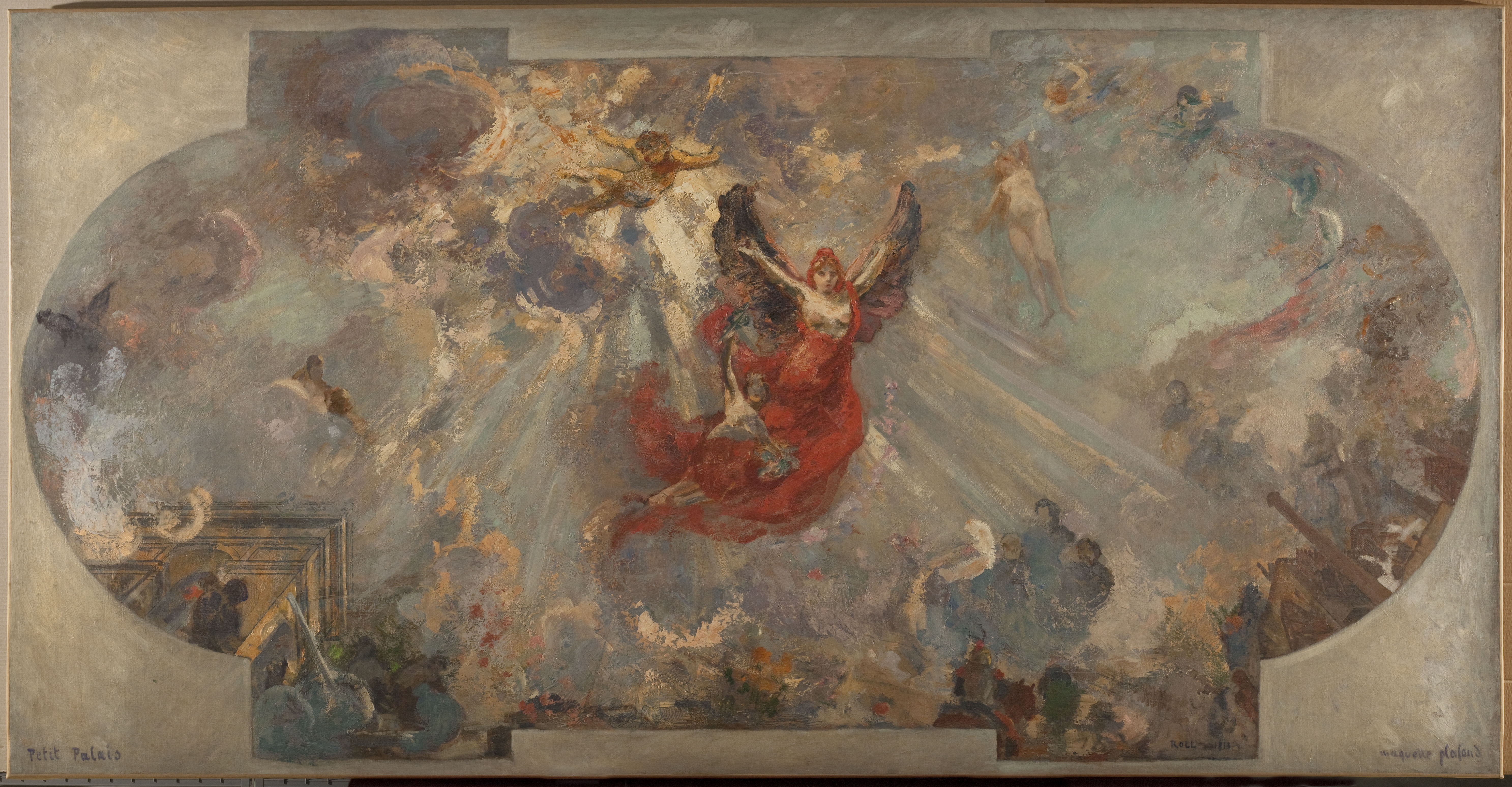 Alfred Philippe Roll, Esquisse pour la galerie Sud du Petit Palais : Apothéose (plafond central)