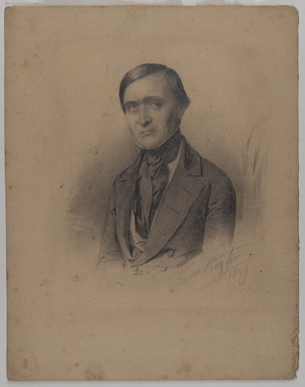 J. Kayser (Porträtzeichner), Gerhard, Eduard (1795–1867), Klassischer Archäologe, o. Prof. an d. Univ. Berlin