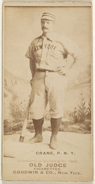 Goodwin & Company, Ed Crane, Pitcher, New York, from the Old Judge series (N172) for Old Judge Cigarettes