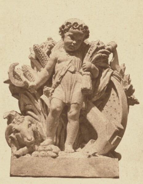 Édouard Baldus, ["L'Agriculture", Sculpture by Théodore Gruyère, Decoration of the Louvre, Paris]