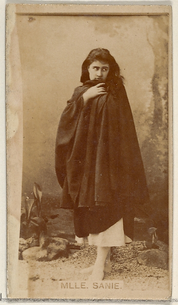 Allen & Ginter, Mlle. Sanie, from the Actors and Actresses series (N45, Type 8) for Virginia Brights Cigarettes