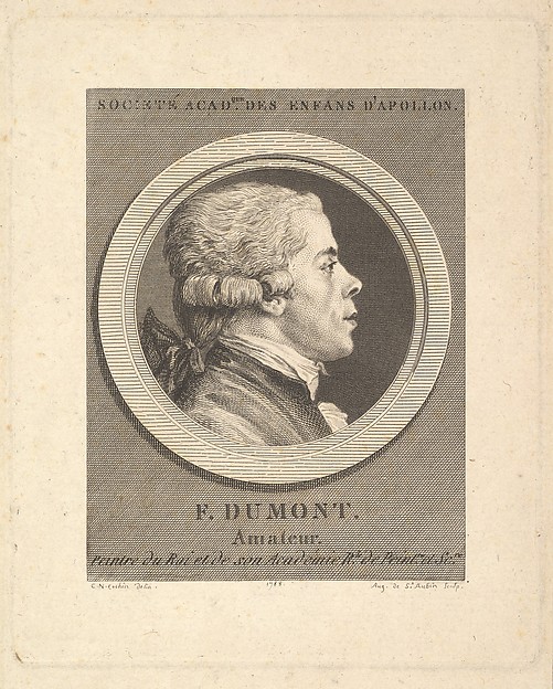 Augustin de Saint-Aubin, Portrait of François Dumont