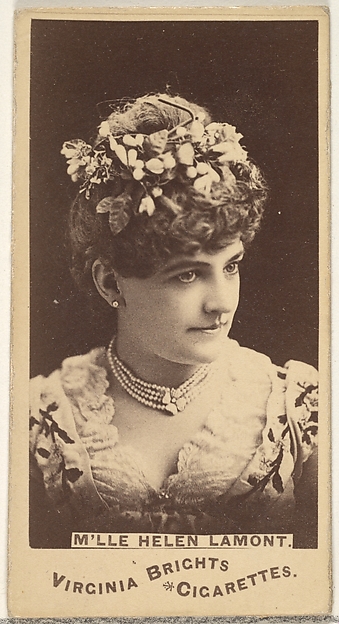 Allen & Ginter, Mlle. Helen Lamont, from the Actors and Actresses series (N45, Type 1) for Virginia Brights Cigarettes