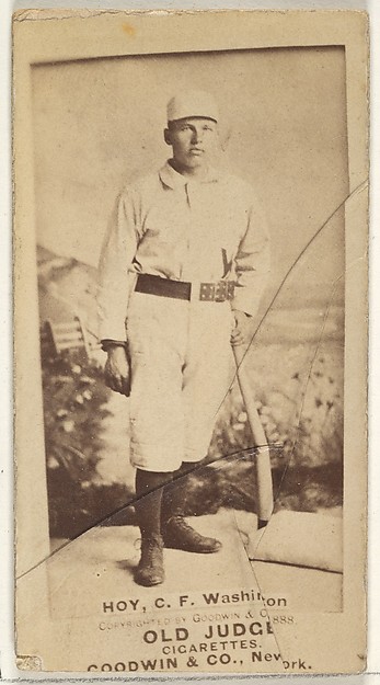 Goodwin & Company, William Ellsworth "Dummy" Hoy, Center Field, Washington Nationals, from the Old Judge series (N172) for Old Judge Cigarettes