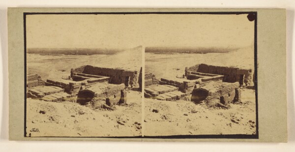 Francis Frith, [Unidentified ruins in desert, probably Egypt]