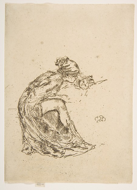 James McNeill Whistler, Cameo, No. 1 (Mother and Child)