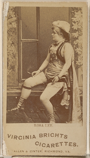 Allen & Ginter, Rosa Lee, from the Actors and Actresses series (N45, Type 1) for Virginia Brights Cigarettes