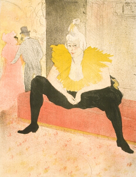 Henri de Toulouse-Lautrec, La Clownesse Assise, Mademoiselle Cha-U-Kao